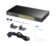 Cudy 26p GS1028PS2 (24x10/100/1000Mbit PoE+, 2xSFP) - 1110364 - zdjęcie 4